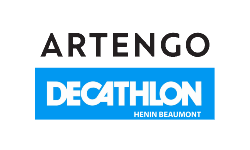 Logos Artengo & DecatlonHenin fond blanc